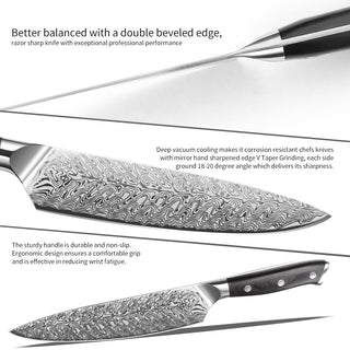 Kaminari Damascus 13inch knife